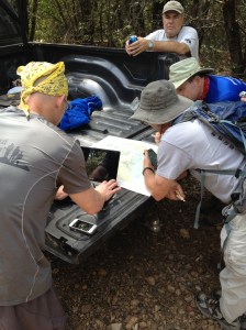 Map on back of Truck